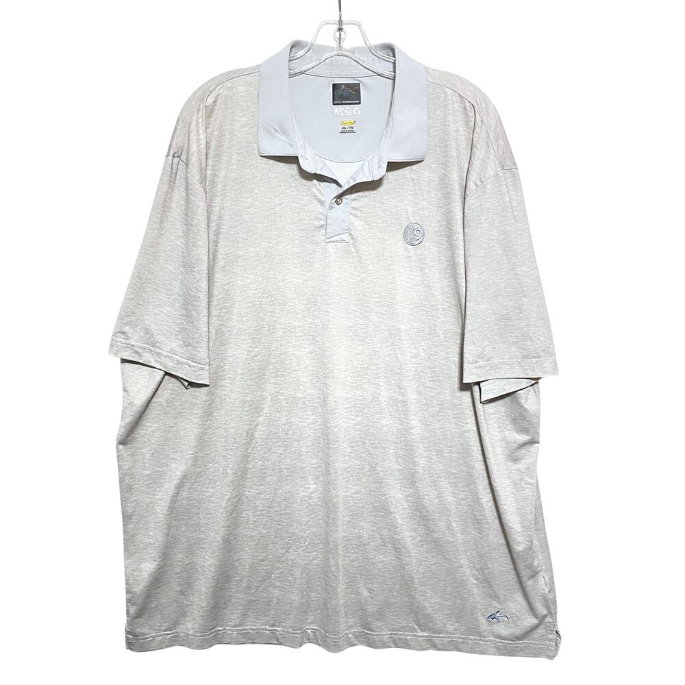 Greg Norman Golf Polo Shirt Mens XXL ML75 Stretch Play Dry Preppy Resort Sporty